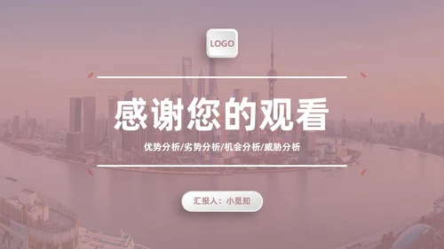 莫兰迪茶色商务SWOT分析培训PPT模板