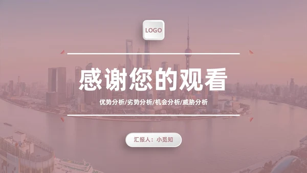 莫兰迪茶色商务SWOT分析培训PPT模板
