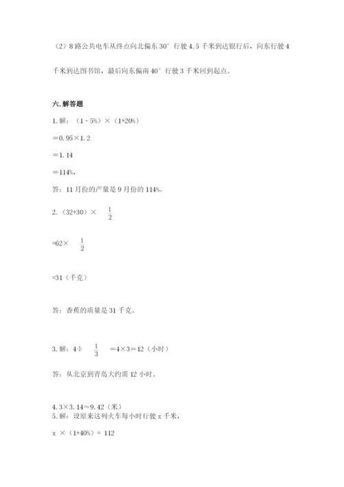 小学六年级上册数学期末测试卷（典型题）word版.docx