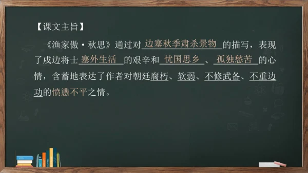 12《词四首——渔家傲.秋思》课件(共16张PPT)