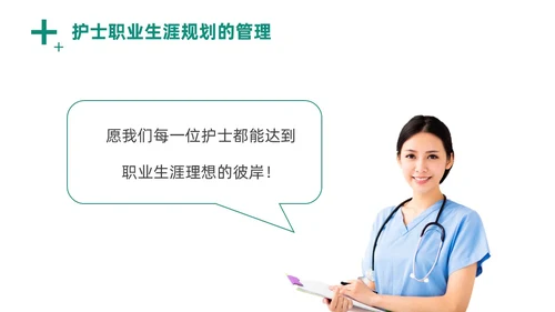 绿色商务风实拍医务工作者培训PPT职业规划