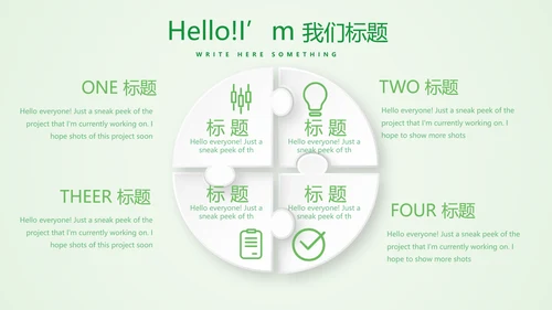 绿色清新医药销售工作总结动态PPT