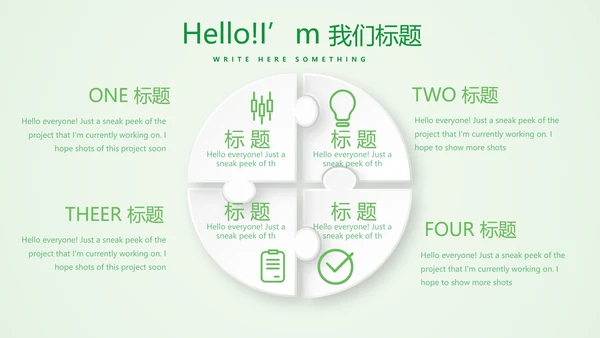 绿色清新医药销售工作总结动态PPT