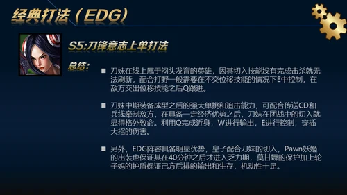 英雄联盟游戏电子竞技战队通用PPT模板