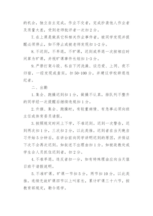 学校班级内部纪律管理规章制度.docx