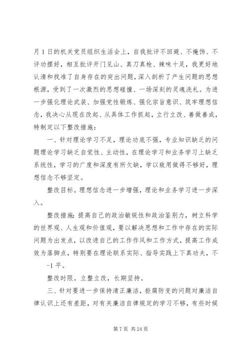 普同党员整改措施闫建平.docx