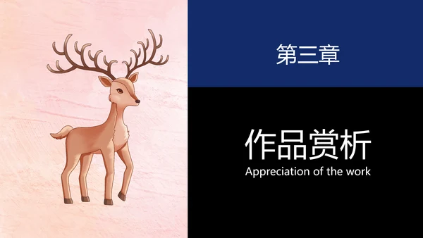 蓝黑手绘风格经典图书房思琪的初恋乐园分享PPT课件读书分享