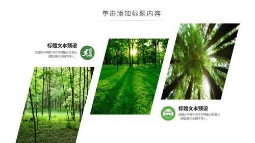 绿色环保森林湿地森林日植树造林动态PPT模