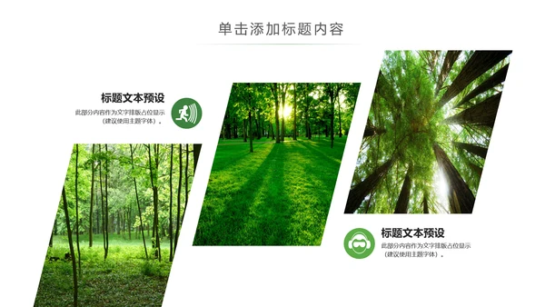 绿色环保森林湿地森林日植树造林动态PPT模