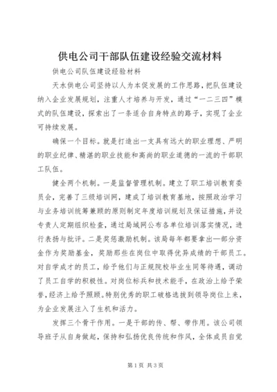 供电公司干部队伍建设经验交流材料 (6).docx