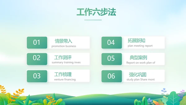 绿色小清新约会春天春季旅游相册PPT