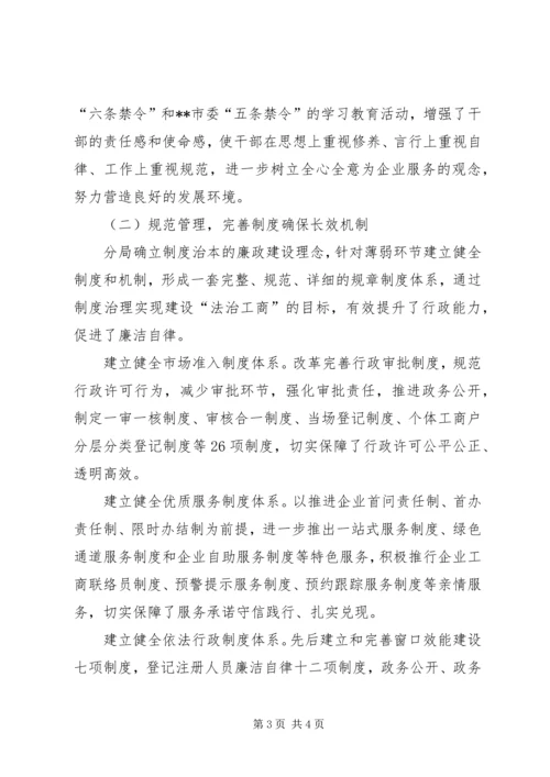 工商局党风廉政建设调研报告 (2).docx