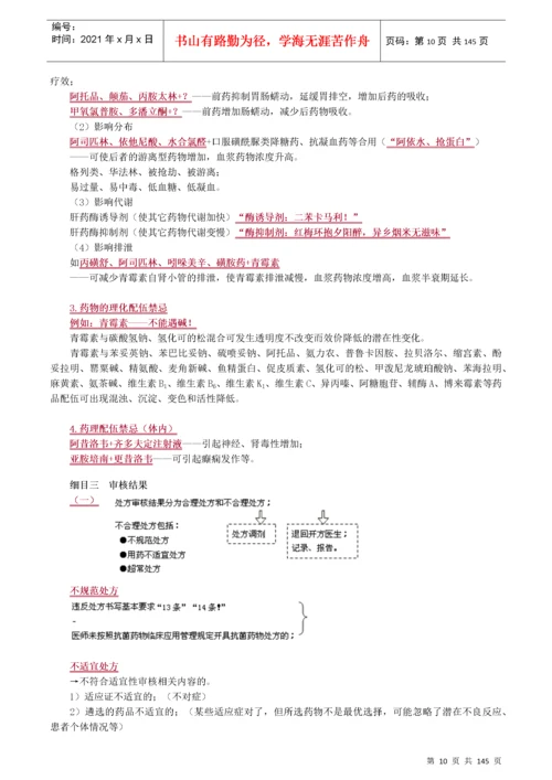 执业药师药学综合知识与技能重点.docx