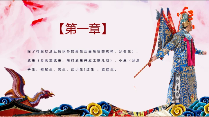 国粹京剧戏曲中国风文化PPT模板