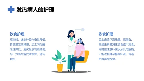发热病人的护理医院门诊通用PPT模板