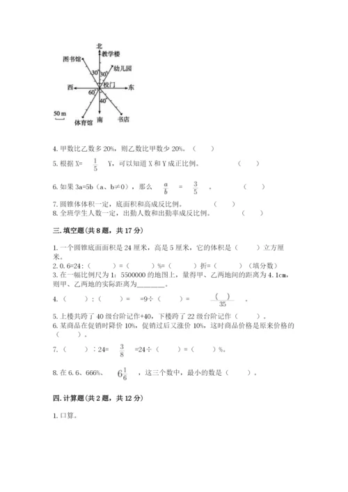 六年级下册数学期末测试卷附完整答案（全国通用）.docx