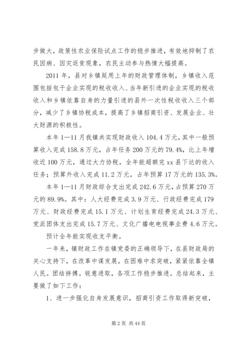 乡镇财政预决算报告.docx