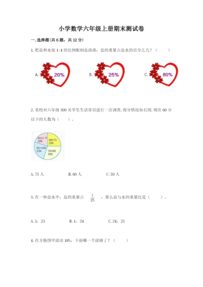 小学数学六年级上册期末测试卷（实用）word版.docx