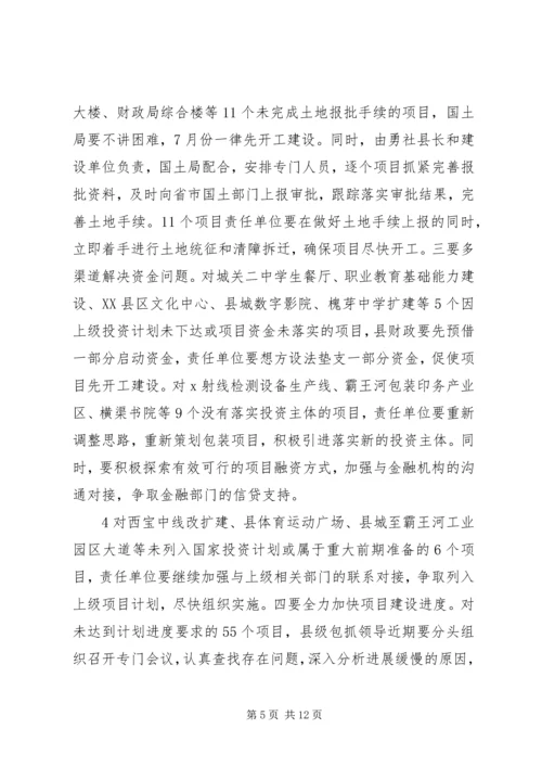 县委书记在全县重点项目建设推进会上的讲话.docx