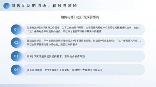 蓝色励志风销售团队建设与管理PPT模板