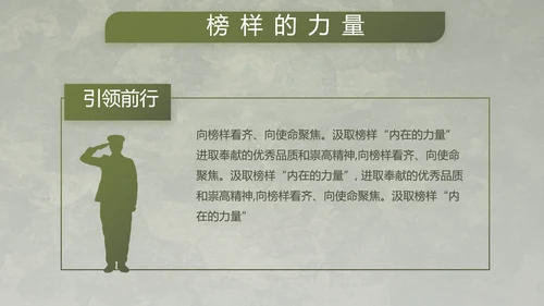 迷彩风军事国防部队士兵动态PPT