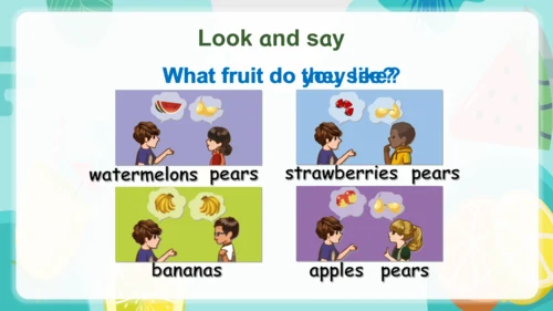 Unit 5 Do you like pears？ Part B Start to read & C
