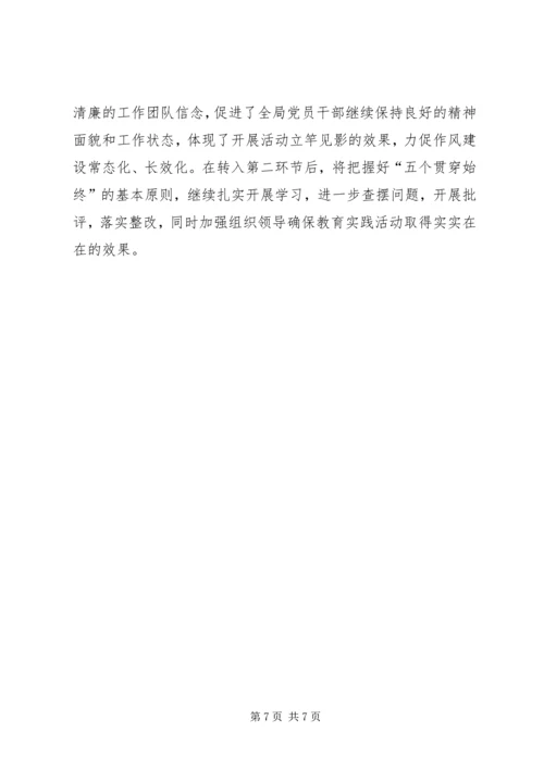 党的群众路线教育实践活动第一阶段工作总结.docx