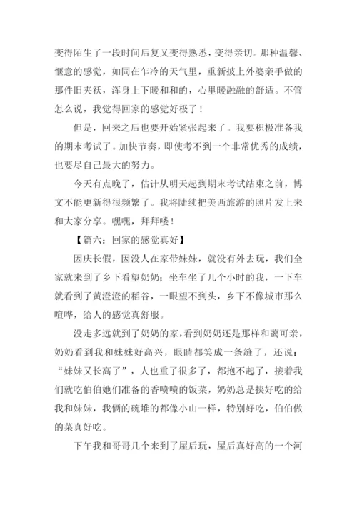 回家的感觉真好作文300字.docx