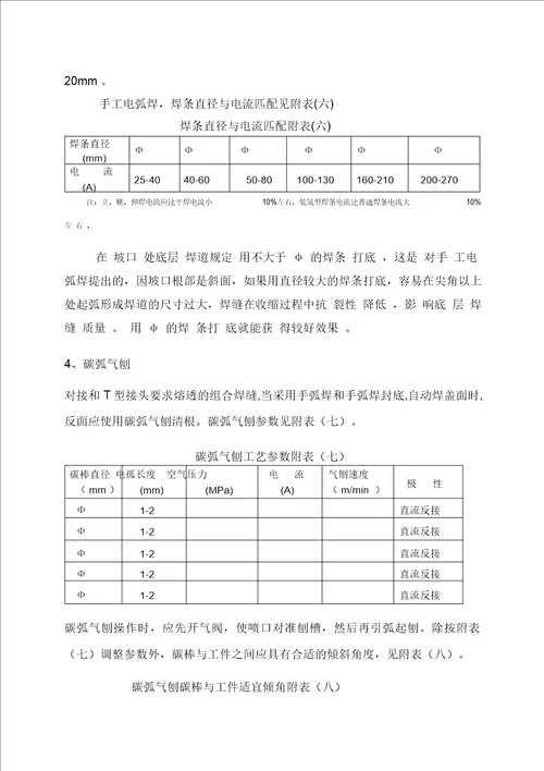 钢结构焊接工艺指导书