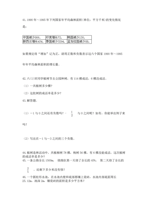 六年级小升初数学解决问题50道及一套完整答案.docx