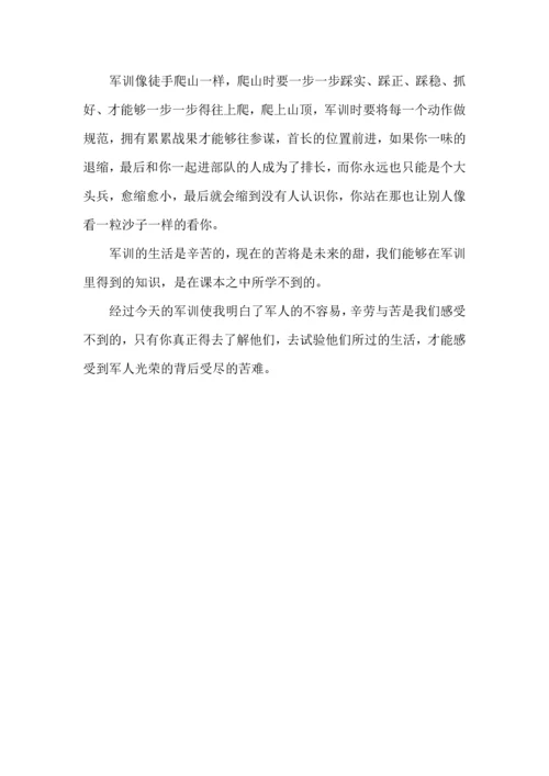 初中军训心得体会集锦五篇（一）.docx