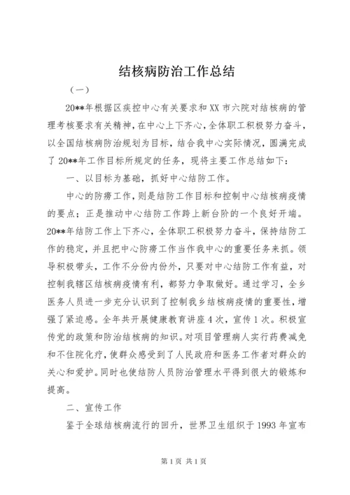 结核病防治工作总结 (2).docx