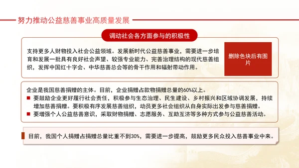 健全保障改善民生着力发展新时代公益慈善事业党课