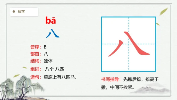 【2024新教材】统编版语文一上语文园地一 生字识记   课件