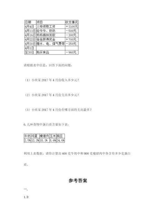 人教版数学六年级下册试题期末模拟检测卷含答案【黄金题型】.docx