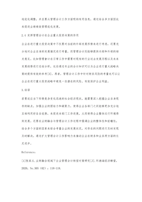 业财融合与管理会计转型研究.docx