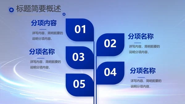 蓝色科技感科技项目信息化工作总结PPT