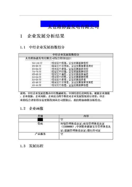 太仓港协鑫发电有限公司介绍企业发展分析报告