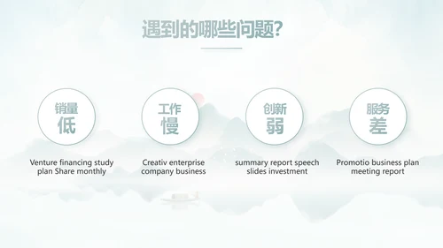 蓝色中国风春天春季旅游电子相册PPT