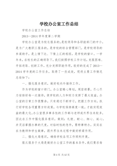 学校办公室工作总结 (45).docx