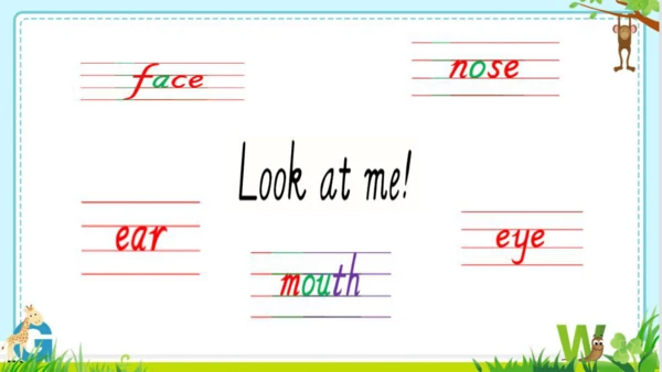 Unit3 Look at me Part A Let’s learn  课件(共43张PPT)