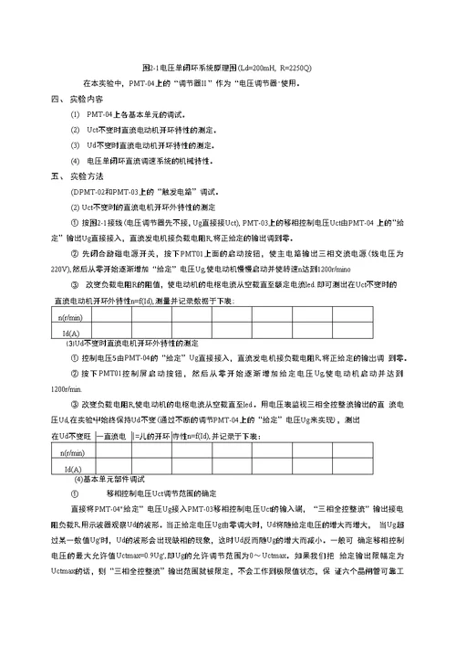 【精品】交直流调速实验指导书