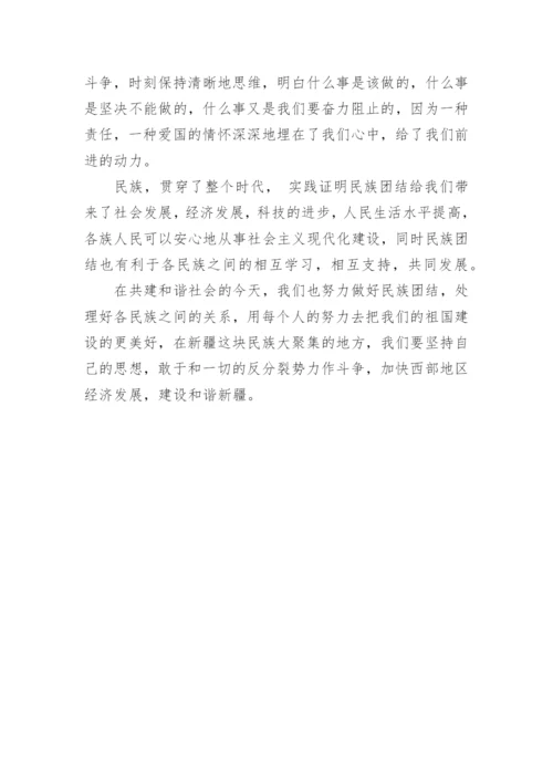 关于民族团结的心得体会3篇.docx