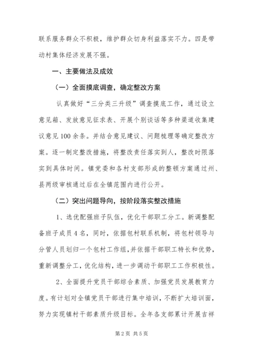 乡镇集中整顿推进情况报告.docx