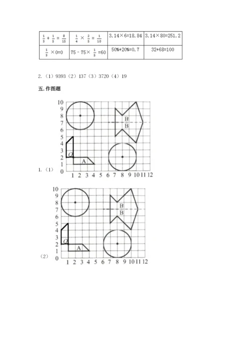 人教版六年级上册数学期末测试卷必考.docx