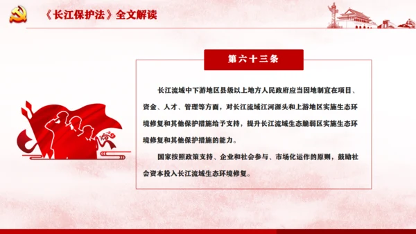 长江保护法通用PPT课件模板