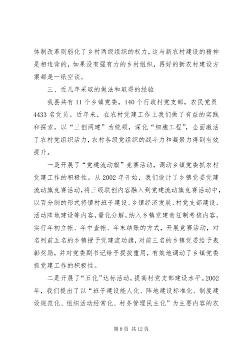 当前农村基层党建工作面临的问题和对策.docx