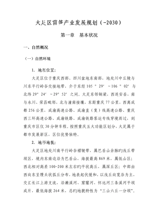 大足区雷竹产业发展重点规划.docx