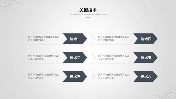 创意黑白简约线条艺术毕业答辩毕业论文开题报告ppt模板