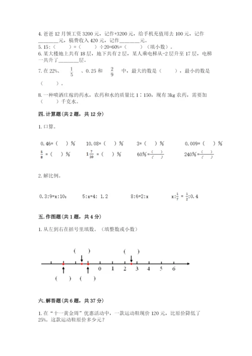 冀教版小升初数学模拟试卷（名校卷）.docx